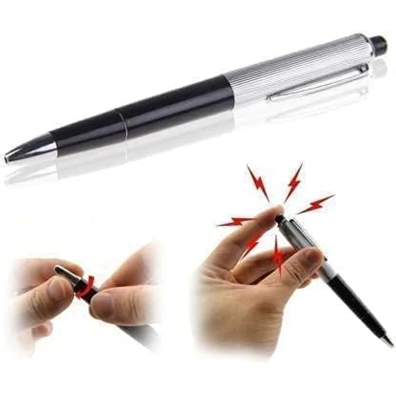Stun pen prank toys fun April Fools toys novelty friends pranks Shocking Pen Prank Toy