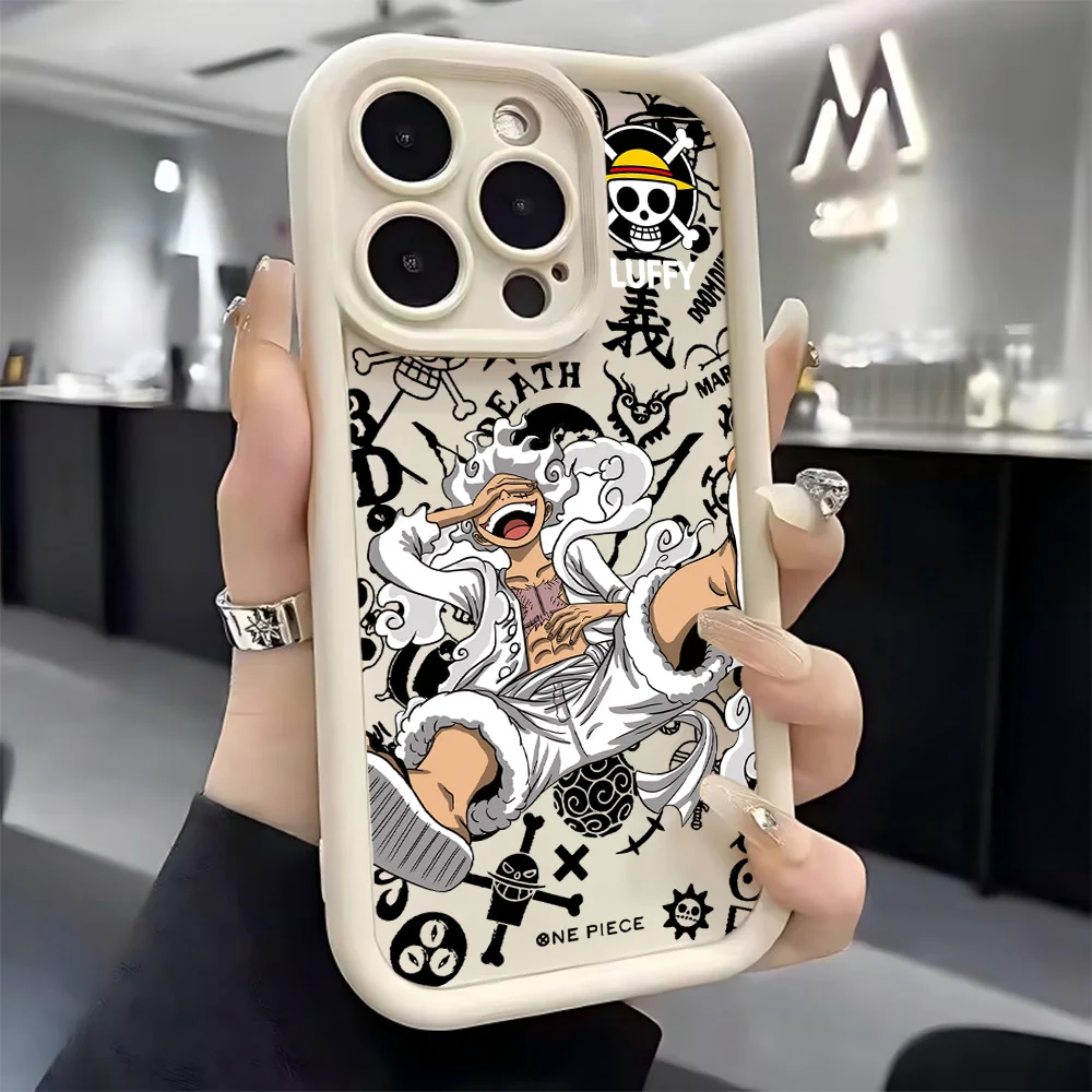 รูปสินค้า เคสโทรศัพท์ลายอนิเมะวันพีช ลูฟี่ โซโล ป้องกันด้านหลัง TPU นิ่ม