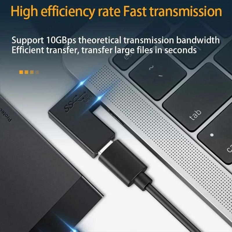 Universal USB-C Extension Adapter for Charging and Data Transfer