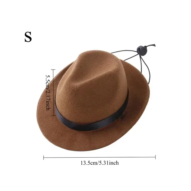Pet Hat Dog Cat Western Cowboy Hat Halloween Pet Outdoor Caps  Funny Retro Photo Prop Dog Accessories Doll Decor Pet Products 6