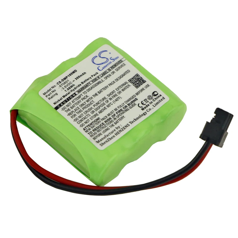 Greenbatterypower cameronsino 300mah 3.6V 1.08wh Medikus ni-mh Üteg számára dentsply  670601 maillefer propex lokátor