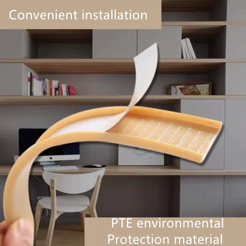 2M Adhesive Edge Banding Tape furniture edging tape decorative edge strip 5-36mm U PVC Veneer Sheets for Furniture Cabinet Table Edge Guard Protector Seal Strip Decor