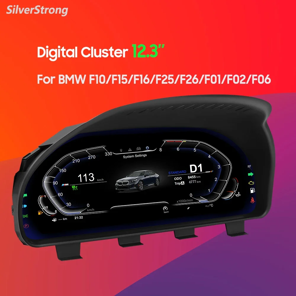

Instrument F10 Cluster For BMW F11 F18 IPS 12.3'' LCD Dashboard 5series Speed Meter 520 525 530 535 550 M5 5GT upgrade
