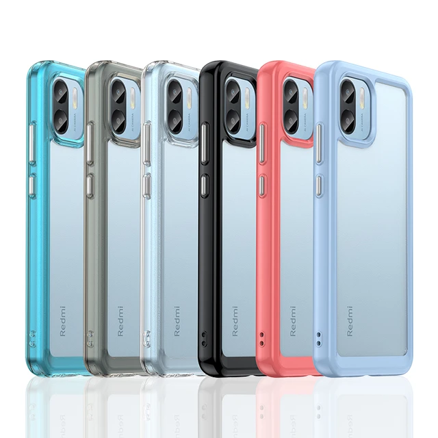 Funda para Xiaomi Redmi A2, carcasa a prueba de golpes, dura, transparente,  color para Redmi A2 A1 - AliExpress