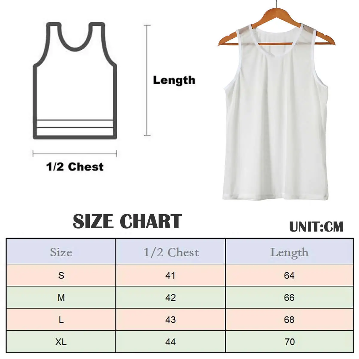 Рисунок 2 - Сексуальные мужские прозрачные майки FYXLJJ