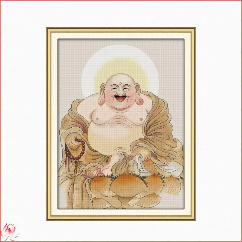 

Maitreya Будда печать вышивка крестиком сидит 14CT 11CT отметка искусственная вышивка DIY Рукоделие Набор для шитья домашний декор