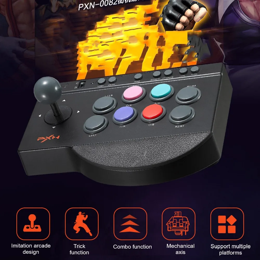  PXN 0082 Arcade Stick PC Street Fighter USB Arcade Stick for  Xbox One/Xbox Series X/S/ PS3 / PS4 / Switch/Window PC : Video Games