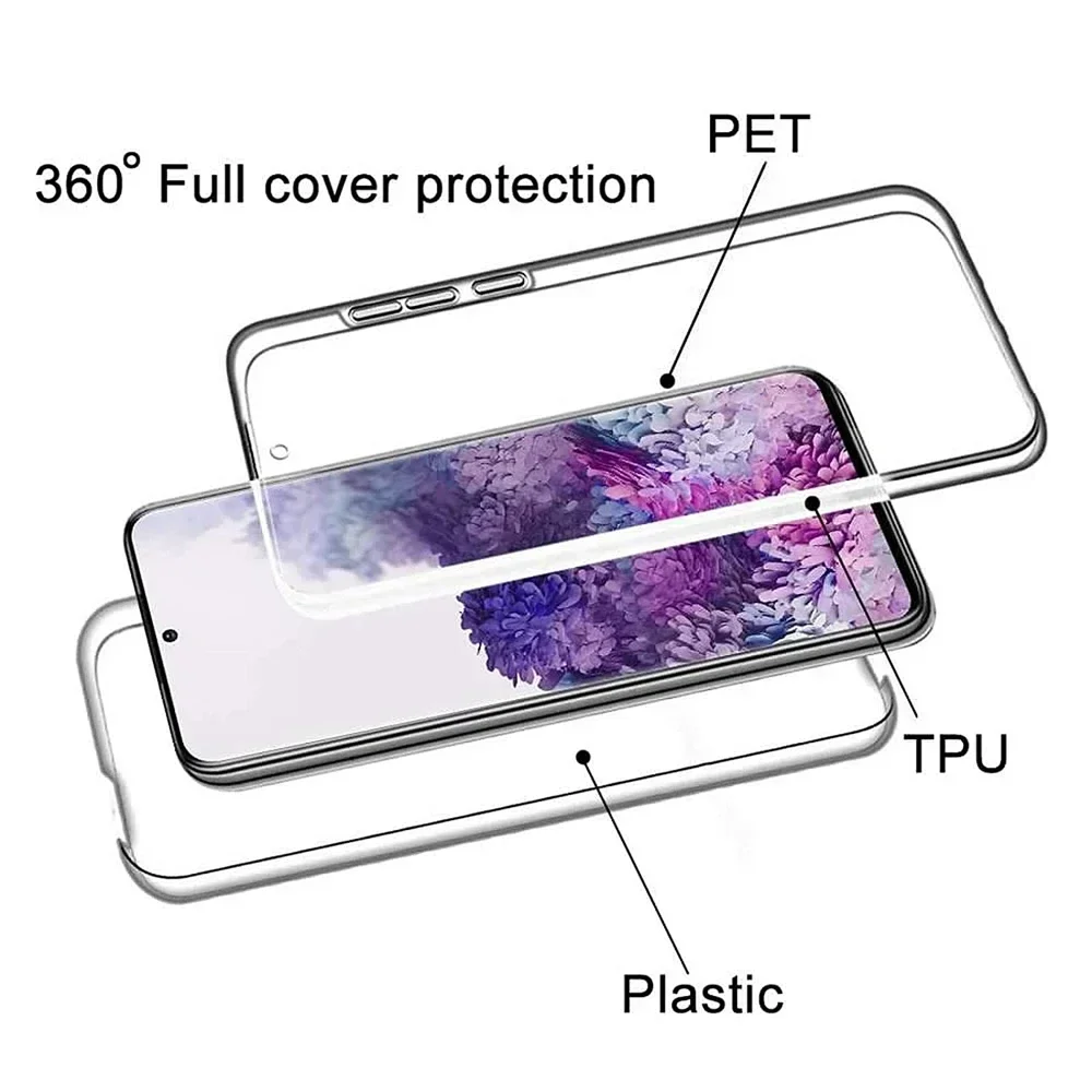 360° Full Clear PC Dual-Sided Front and Back Phone Case