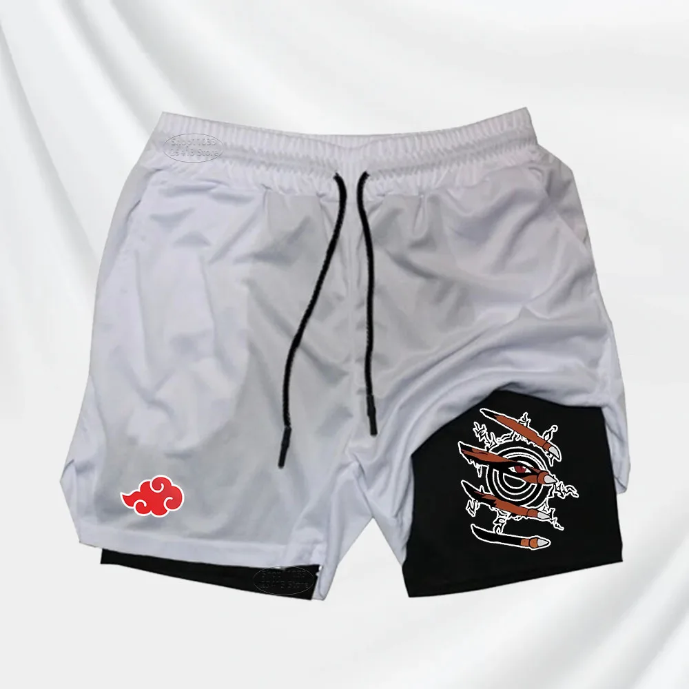 Fitness Shorts Men Double Layer Sports Breathable Shorts 2-in-1 Quick-Drying Training Shorts Outdoor Cycling Jogging Pants S-2XL 4