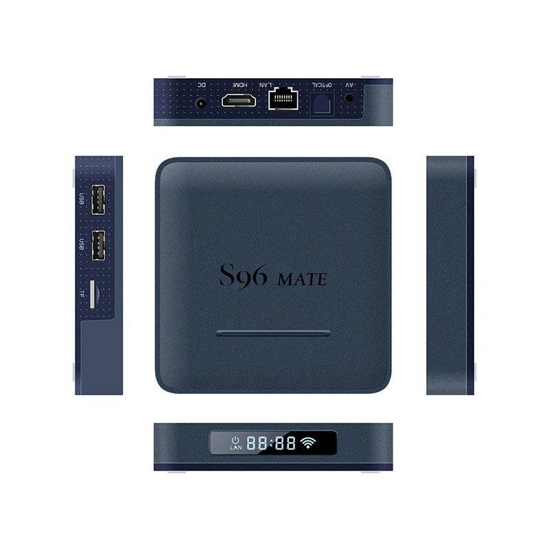 S96mate Amlogic S905W2 TV ڽ, ȵ̵ 11 4GB 32G 2.4G & 5G   BT 100M 4K Ʈ ̵ ÷̾  ڽ