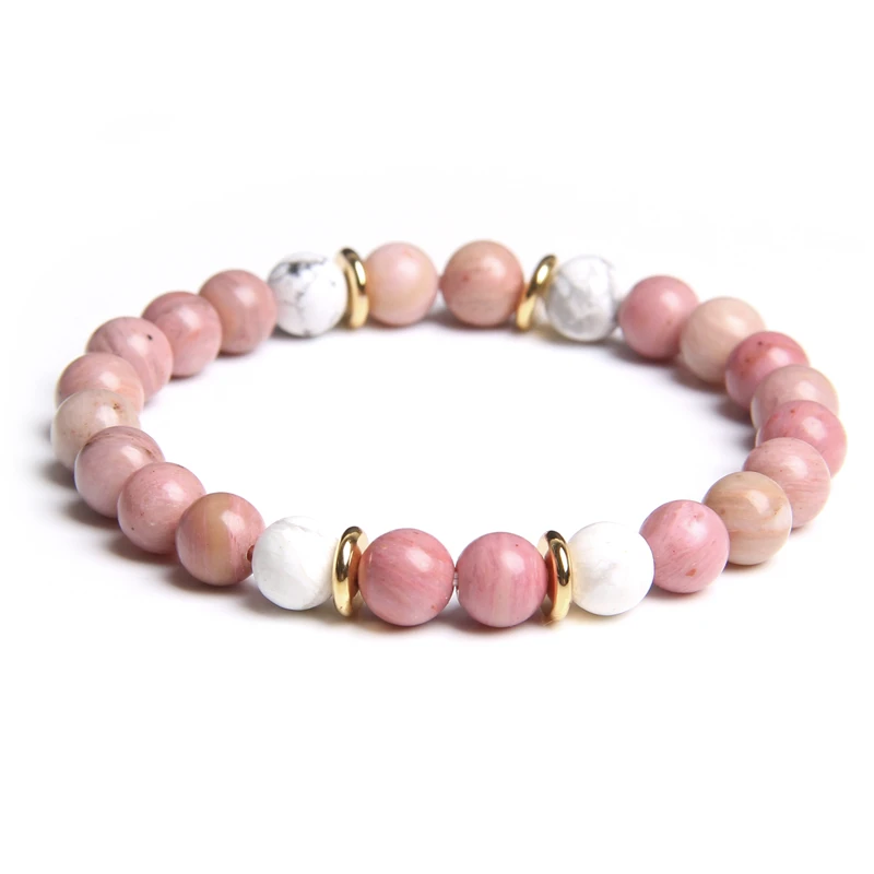 Natürliche Amazonit Stein Armband Frauen Runde Quarz Kristall Perlen Charme Armbänder Handgemachte Glück Armbänder Schmuck Geschenke Mädchen – Detail 3
