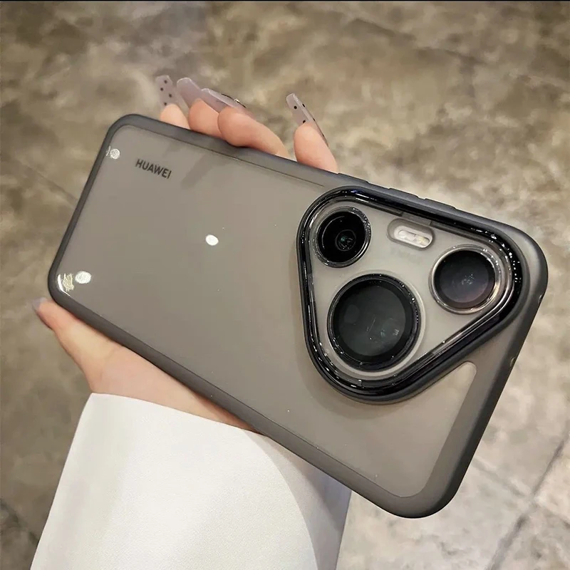 حافظة لهاتف هواوي بورا 70 هواوي بورا 80 برو + حافظة هاتف هواوي بورا 70 الترا غطاء بورا 80 غطاء خلفي من السيليكون المطلي المقاوم للصدمات