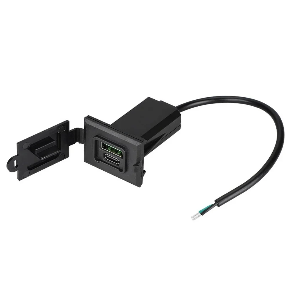 36W 고속 듀얼 포트 차량용 충전기 (USB C 및 USB A 타입, QC 3.0 및 PD 30W 호환, 효율적인 차량 충전)