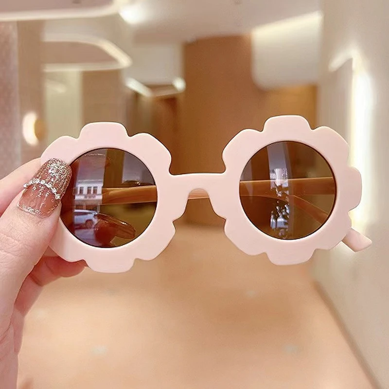 Children's Sunglasses Multi color Optional Cute Sunflower Glasses Straight