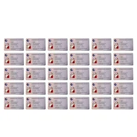 ABSE-30Pcs Fake Plastic Card Santa Claus Flying Licence Sleigh Licence For Children Creative Christmas Gift Xmas Tree Decor