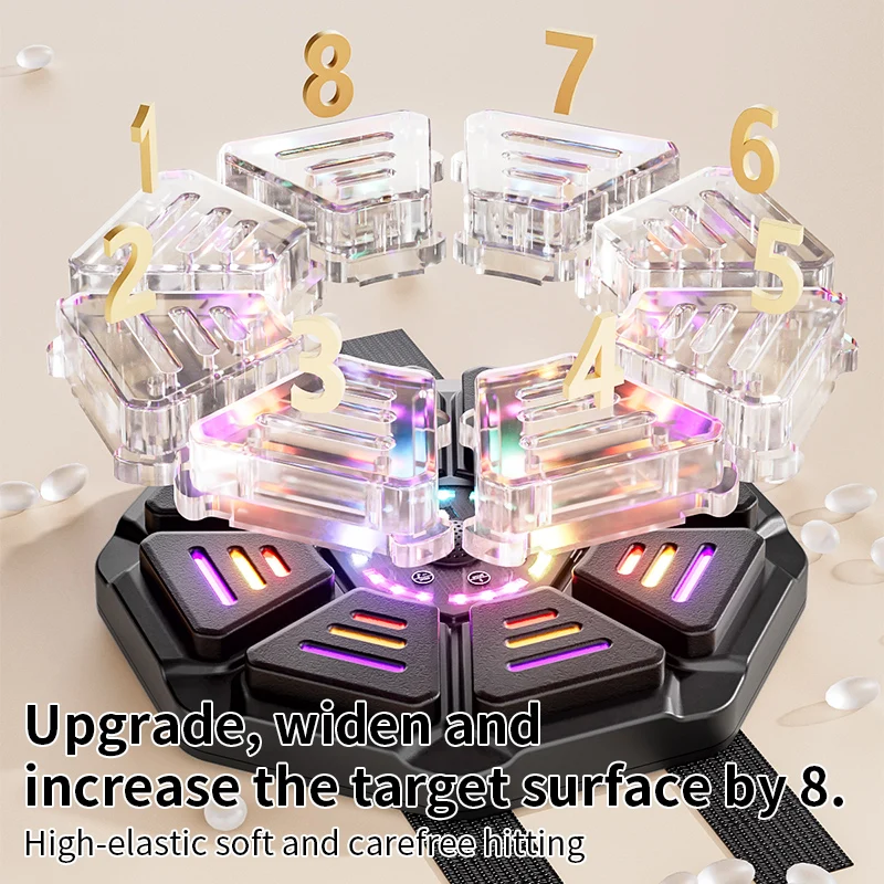 Music Boxing Toys Music Boxing Machine BT Smart Sports Fitness Muay Thai Wall Target Reaction Trainer Sandbag for Men Women Child