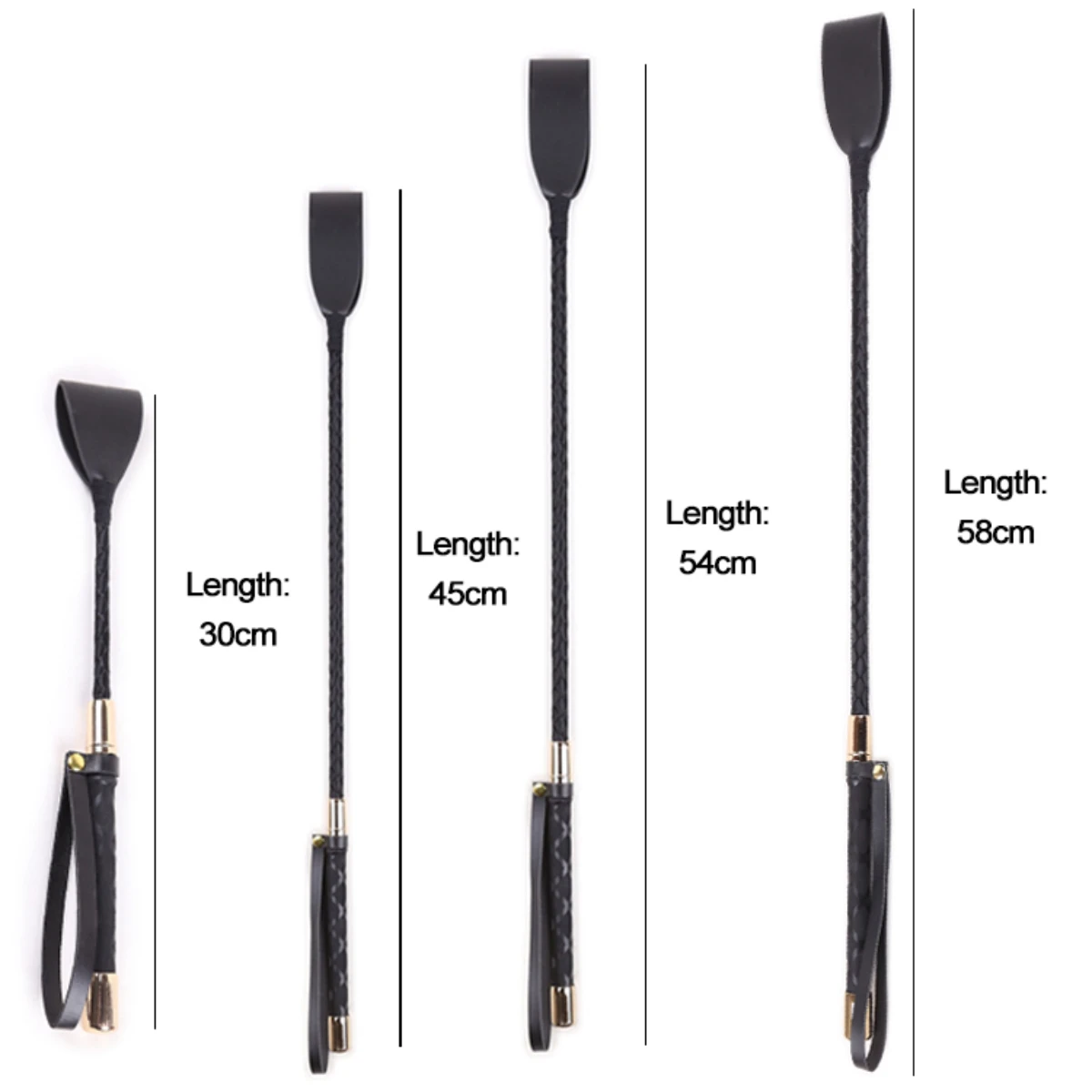 PU leather spanking paddle long whip flirting slave BDSM flogger sex toys For Woman G Spot 30-60CM sex party toys erotic sex toy sex toys sex bondage toys