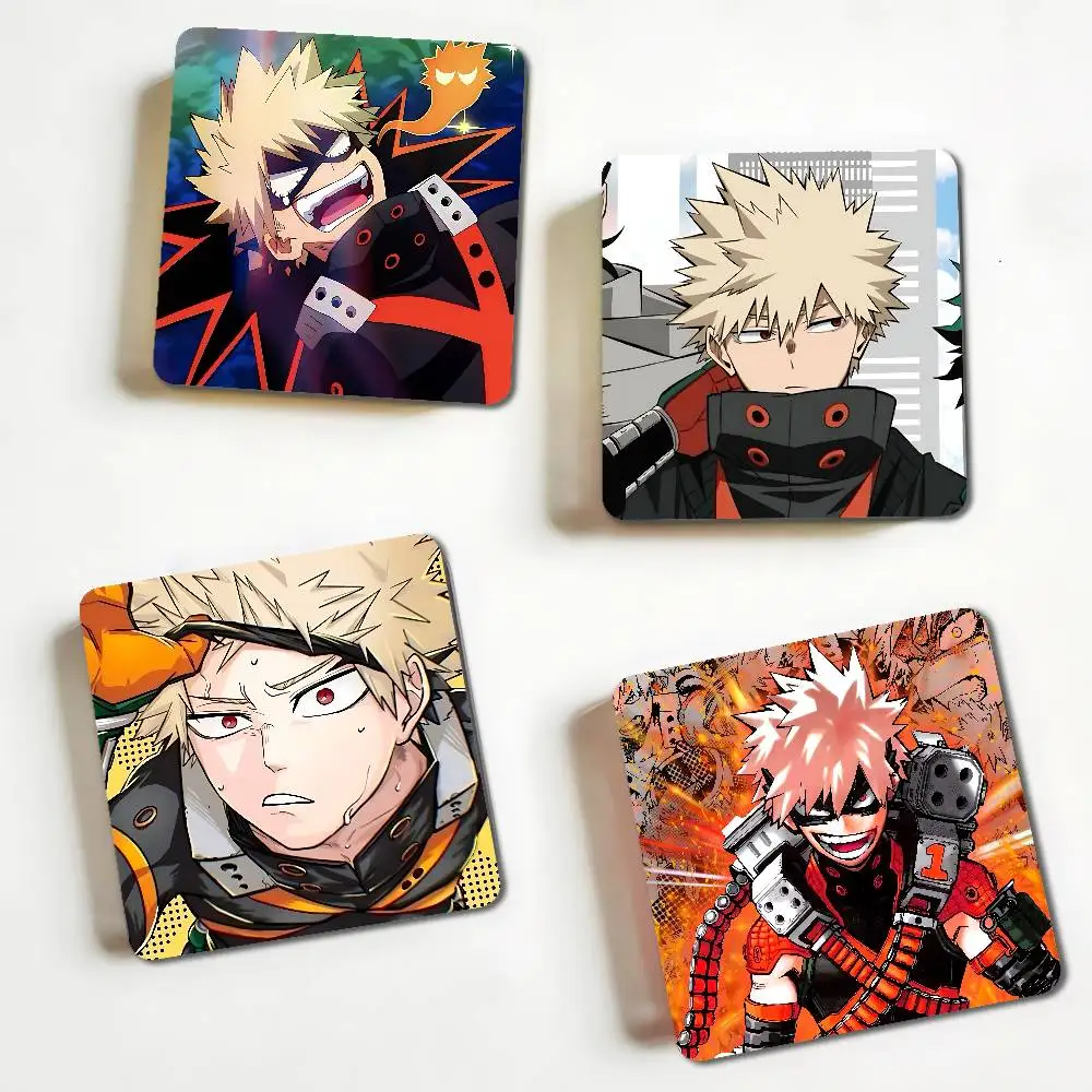 Katsuki Bakugou Anime Acrylic Fridge Magnet Set - Creative Decorative Stickers