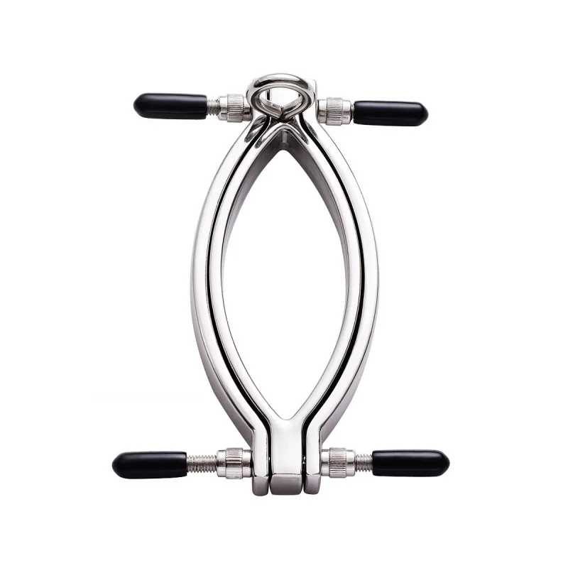 Stainless Steel Labia Clamp With Metal Chain Bondage Equipment Fetish Clitoris Stimulation Slave Speculum Vagina Opener Sex Toys