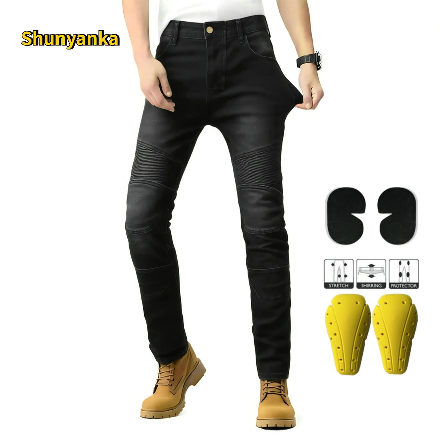 새로운 오토바이 바지, 라이딩 진, 낙상 방지, 클래식 오토바이 라이더 바지, ..