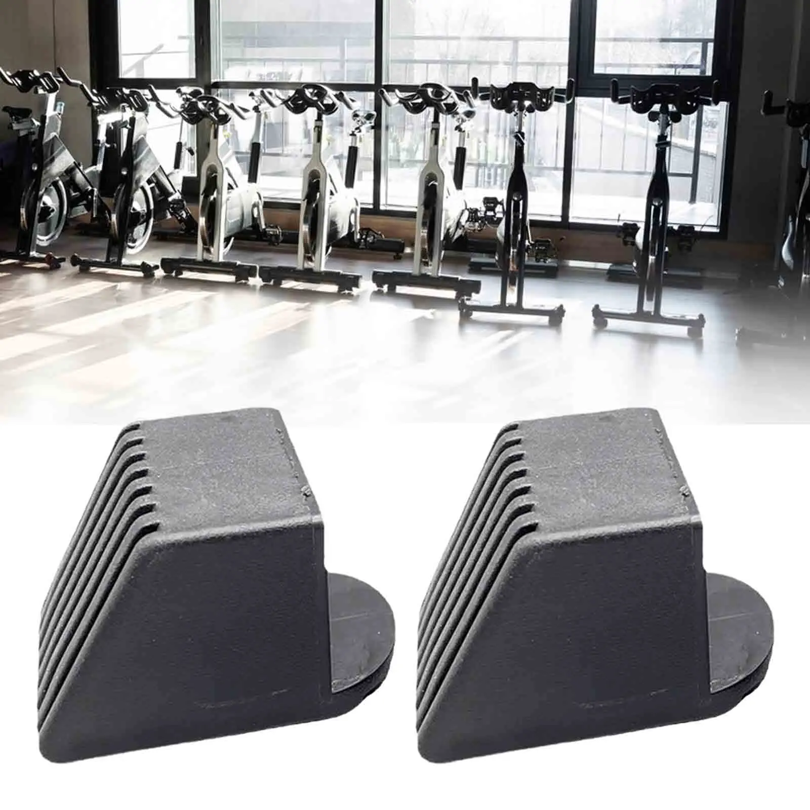 4 Embouts Caoutchouc De Protection Pour équipement Fitness - 50x50 Mm - Neufs