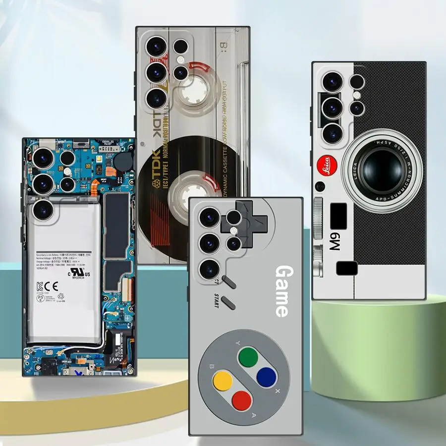 Retro Vintage Camera Cassette Music Phone Case - Stylish Protective Cover