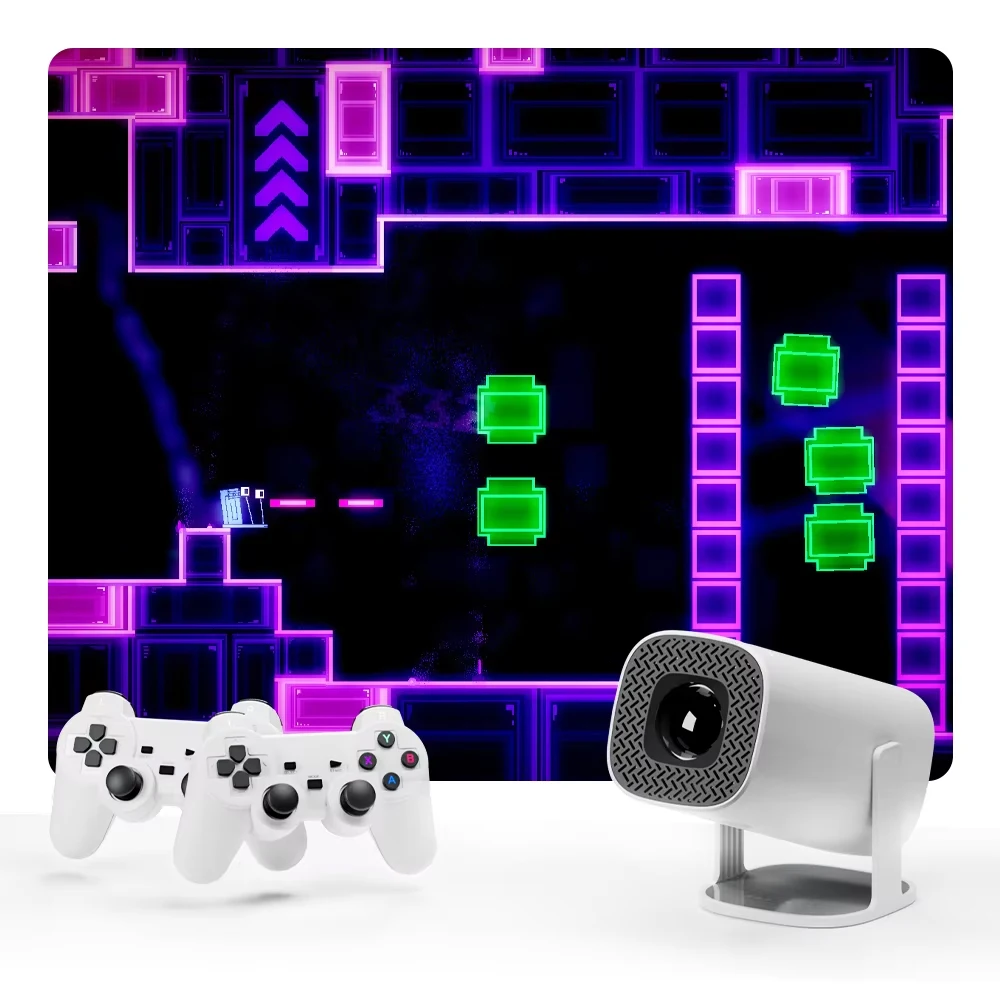 Portable Projector Salange P30 Max Game Projector for Xiaomi IOS Android Phone Native 720P Outdoor 1080P 4K Supported portable projector