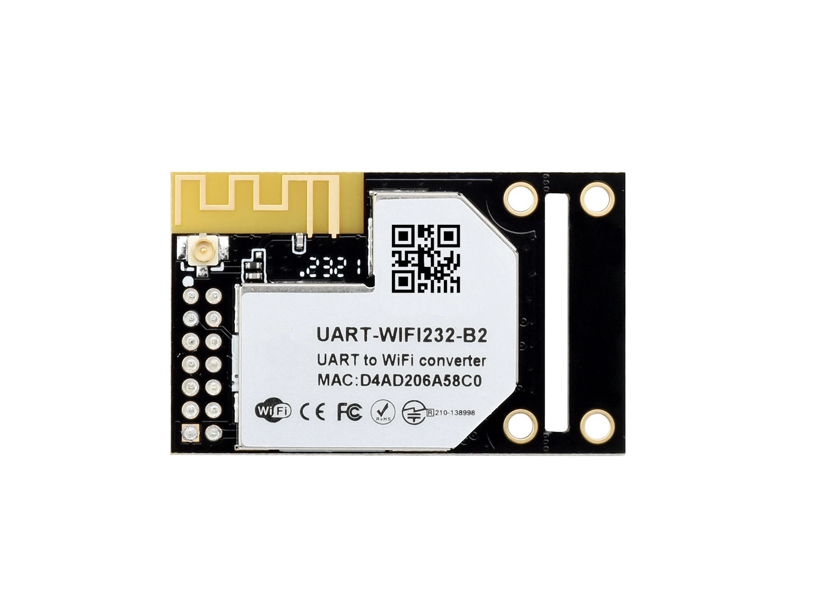 

UART to WiFi/Ethernet Module Embedded UART Serial Server Industrial Grade Integrated 802.11b/g/n