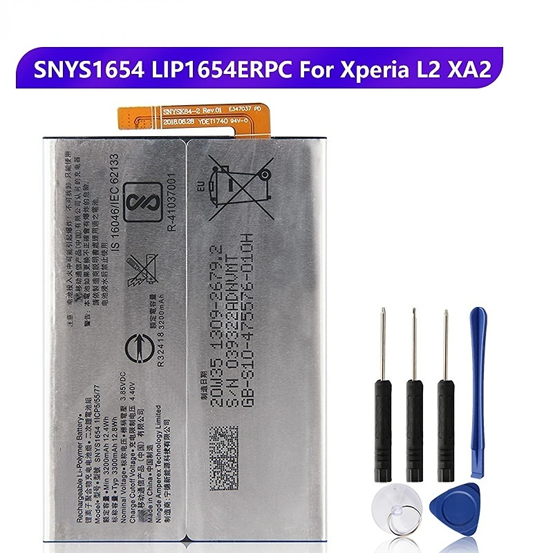 

Replacement Battery SNYS1654 LIP1654ERPC For SONY Xperia XA2 L2 H3321 Rechargeable Phone Battery 3300mAh