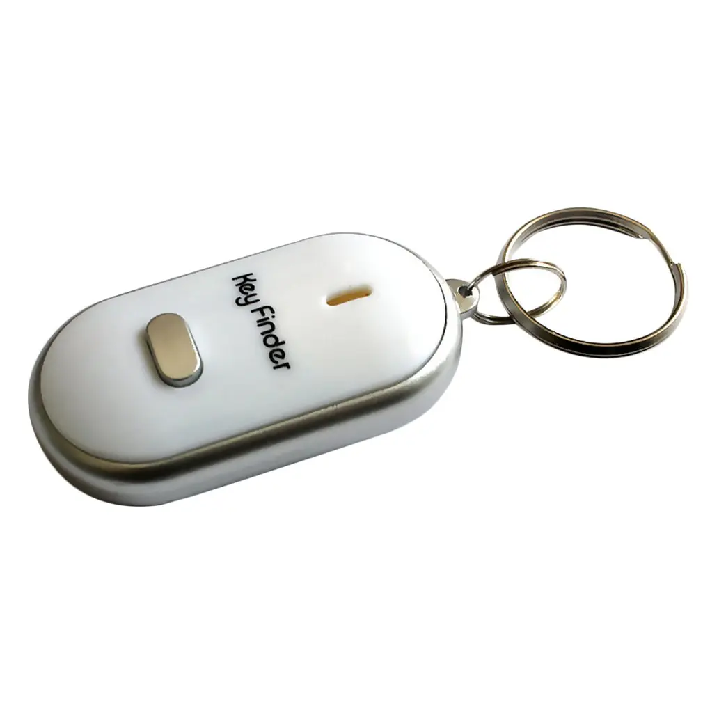 Key Finder Smart Search Locator Anti-lost Keychain Whistle Beep Sound Control LED Flashlight Portable Car Key Finder