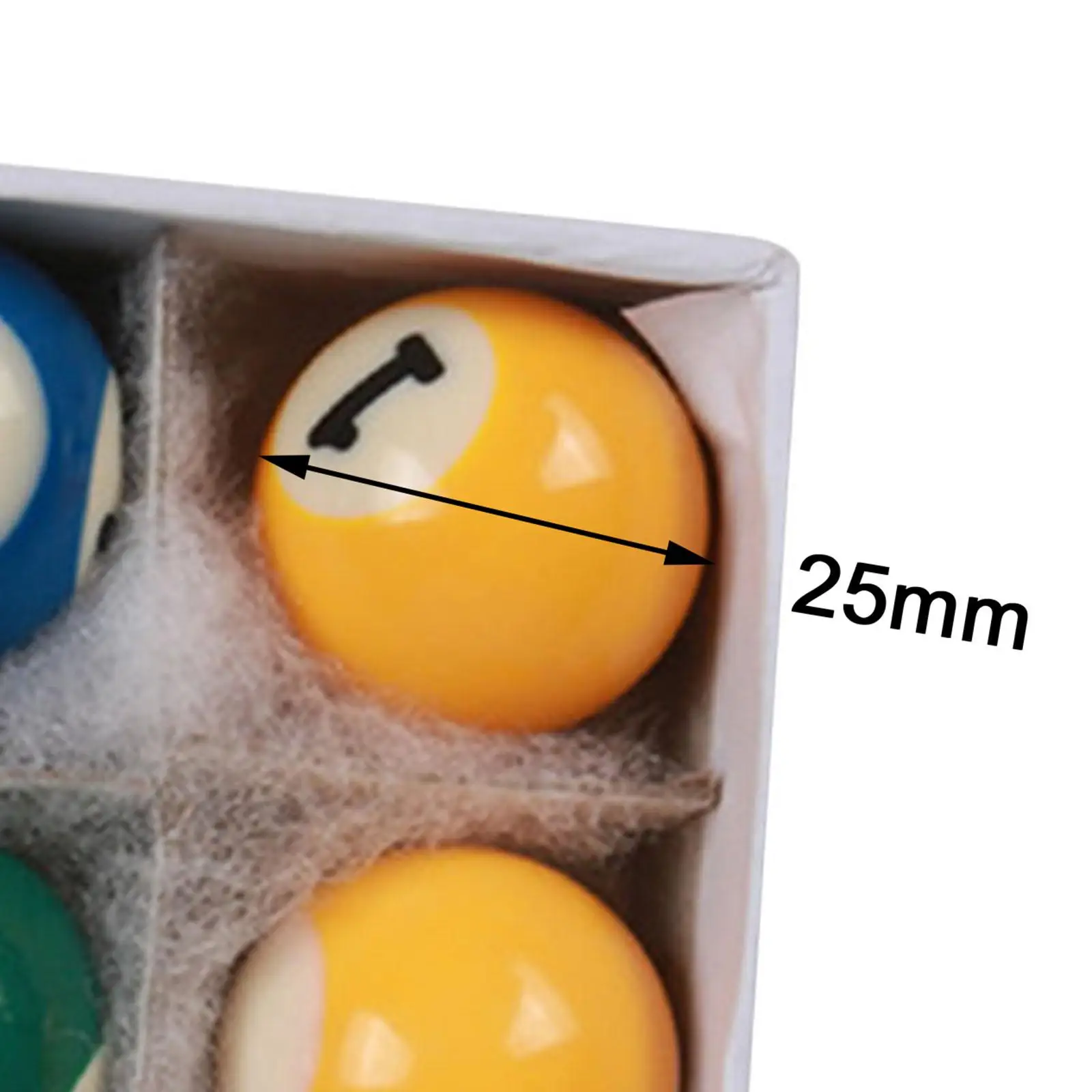 16x Mini Billiard Pool Balls Small Pool Ball Set, Kids Toy Gift Pool Table Accessories Set for Playroom Recreation Game