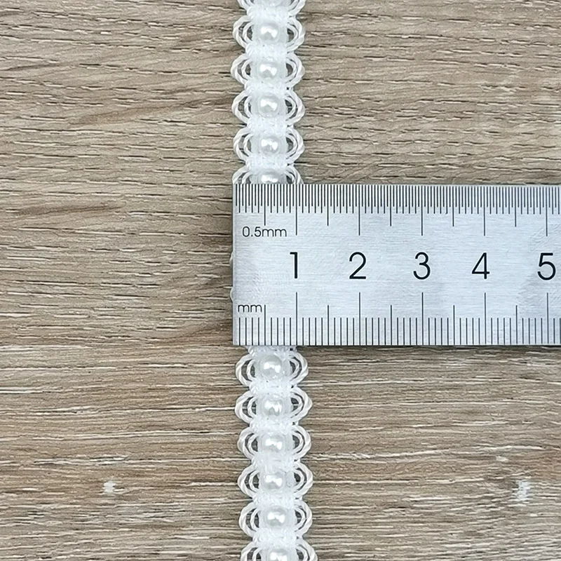 (1 Yard/roll) Pearl Gift Wrapping Ribbon Family Hairpin Making Clothing Bag Accessories Decoration Handmade DIY
