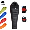 Black Snow Camping Goose Down Sleeping Bag Warm Down Filled Adult Mummy Style Sleep Bag 4 Seasons Camping Travel Sleeping Bag 1