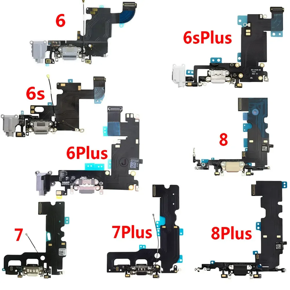 

High Quality Charging Flex Cable For iPhone 5S SE 6 6S 7 Plus USB Charger Port Dock Connector With Mic Flex Cable