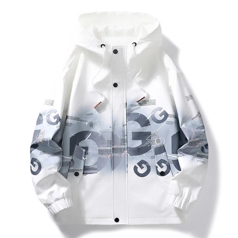 Men Coat Spring Trend Joker Leisure Plus Fat Plus Size Fat Coat Men Clothes Tooling Jacket