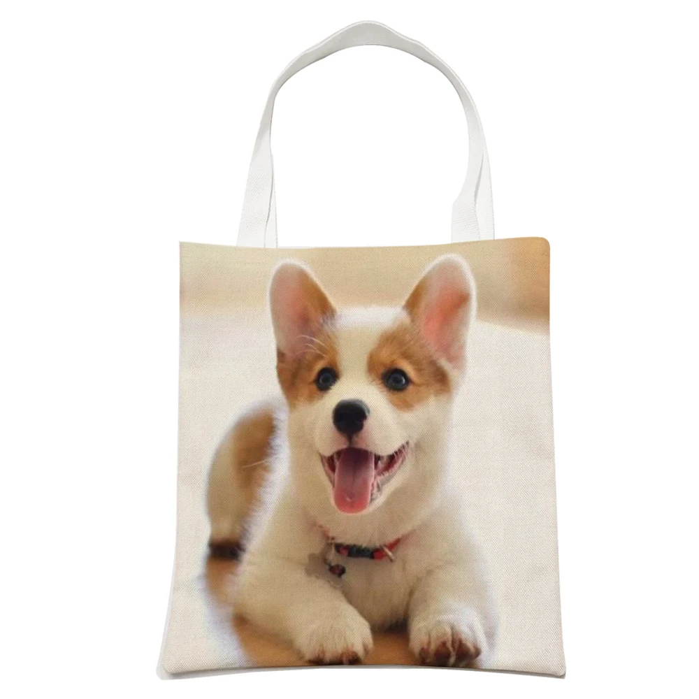 Customized Women Tote Bag with Print Logo Custom Your Pictures Fashion Canvas Shopping Shoulder Bags Drop Shipping 2