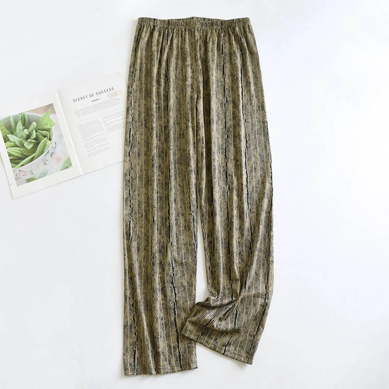 Men's Plus-Size Pajamas, Casual Loungewear Pants, Stylish and Good-Looking, Long-Sleeved Home Wear Set for Spring and Autumn 3 S40f3996d4acd4240aabbd6ef4c09ce96C