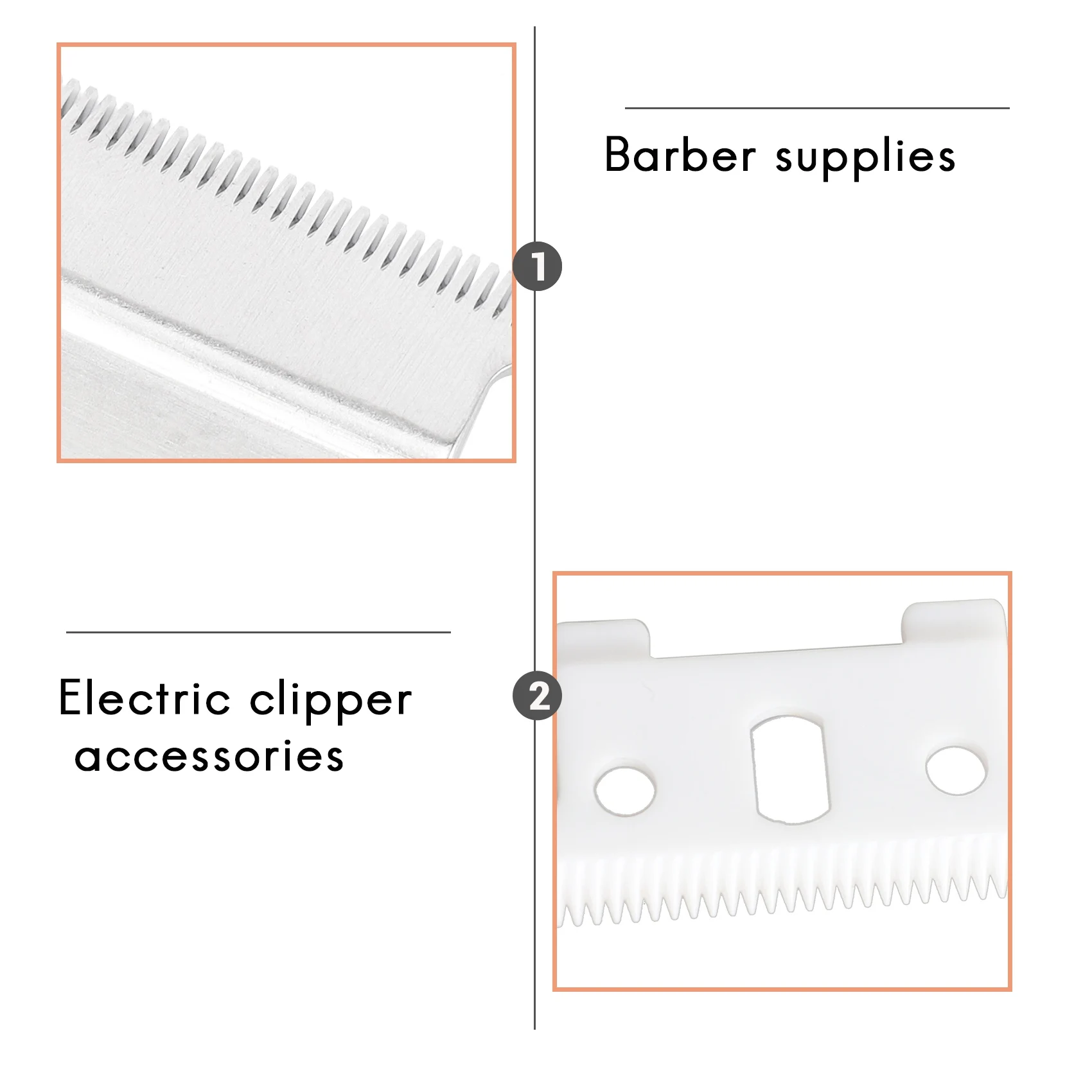 B69C 실버 안디스 T 아웃라이너용 블레이드, 안디스 GTX 교체용 블레이드 (화이트 T 블레이드 + 실버 스틸 블레이드)
