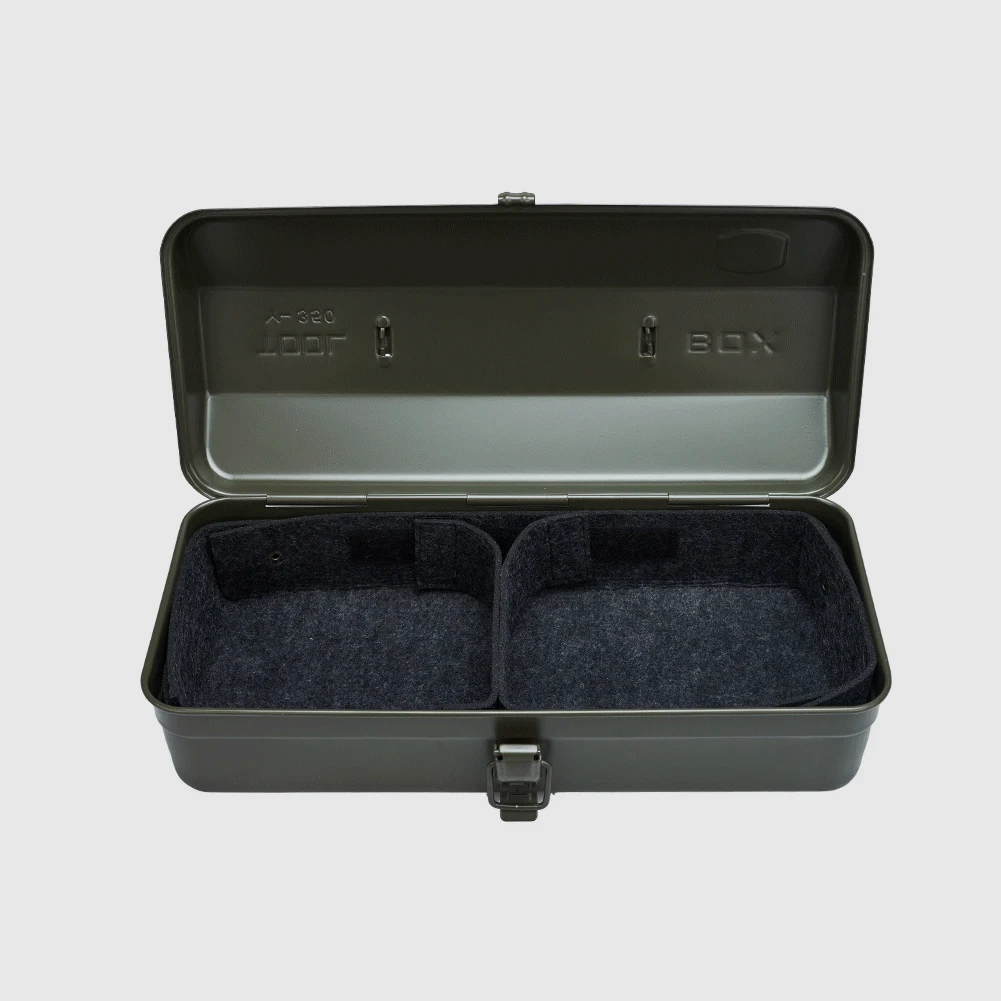 Camping Tool Storage Box with Handle Portable Carry Storage Box Anti-Slip Camping Toolbox Iron Box Camping Accessories 4