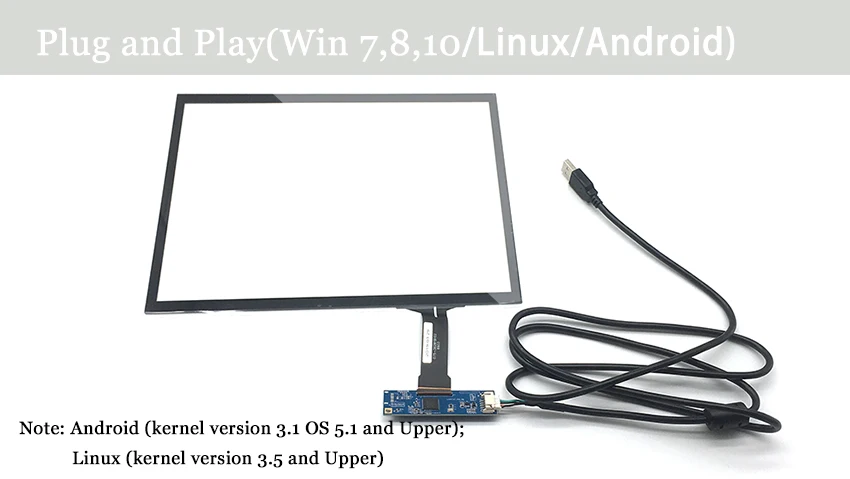 タブレット PC 用 10 ポイント タッチ 10.1 インチ容量性 USB タッチ