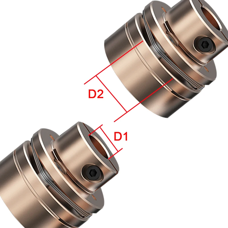 Description Picture 2 of itemFlange Coupling LED D40L35/50 Flexible Motor Shaft Coupler Aluminium Diaphragms Universal Joint For 3D Printer Cardan Rc
