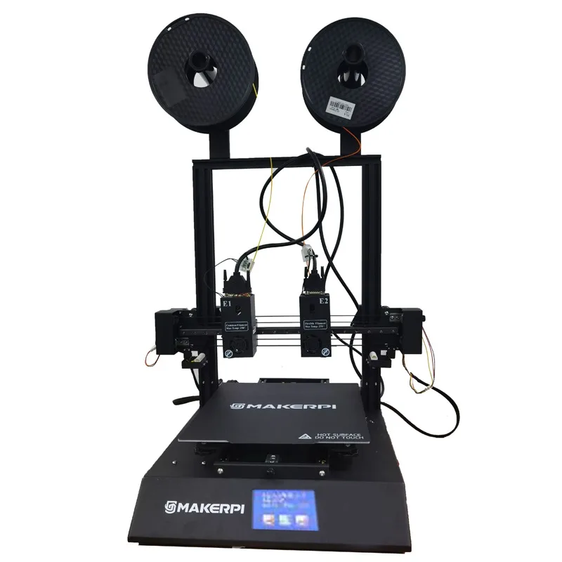 

MakerPi P3 Pro автоматический IDEX 5 в 1 Экструдер 3d печатные машины для продажи 3d-drucker Прямая поставка тест