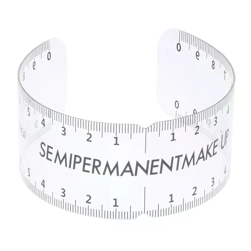 1/5Pcs Reusable Eyebrow Guide Ruler - Universal Semi-Permanent Makeup Stencil Template Measure Tool For Brow Grooming Styling