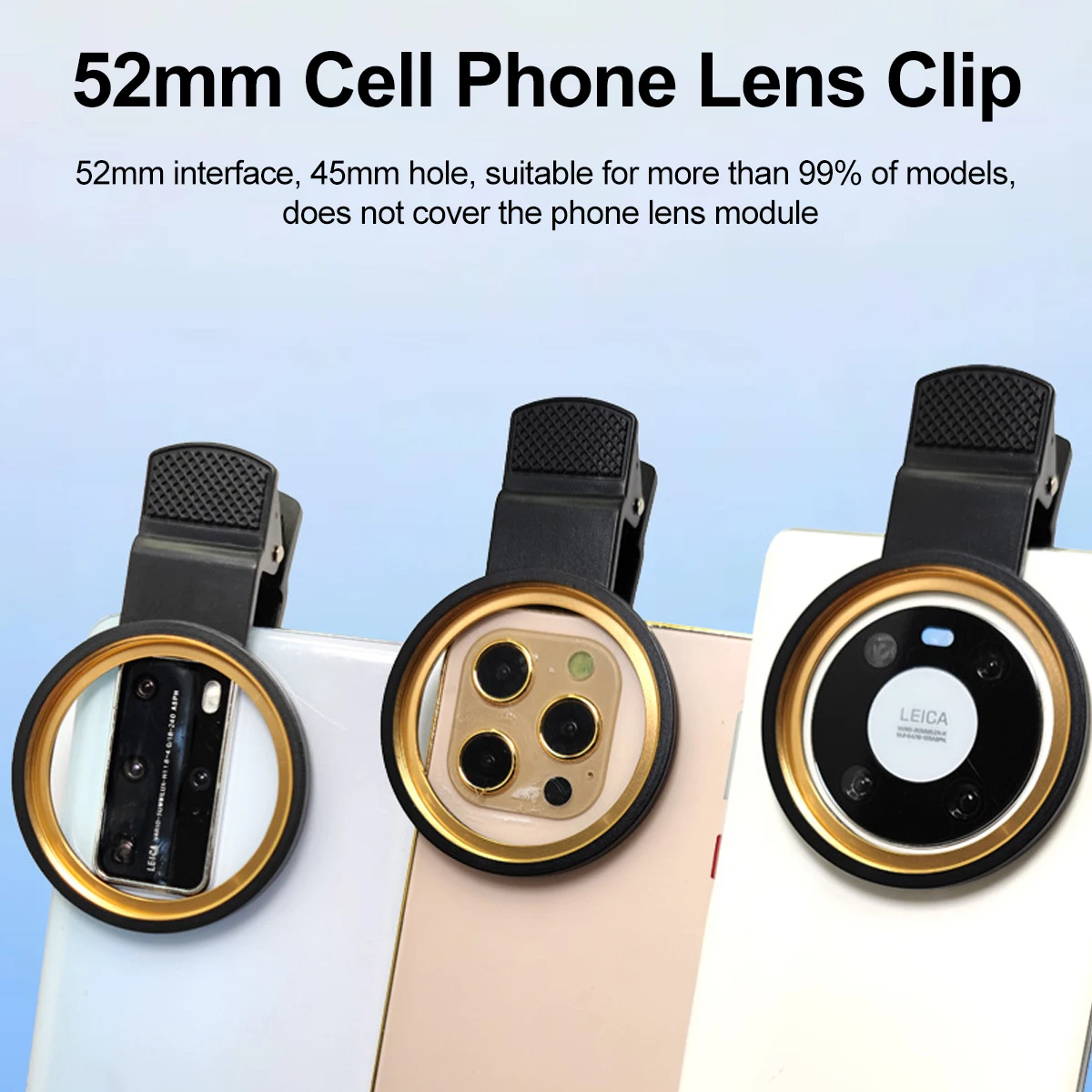 Starlight Clip-on Camera Lens with CPL Filter - 52mm Thread