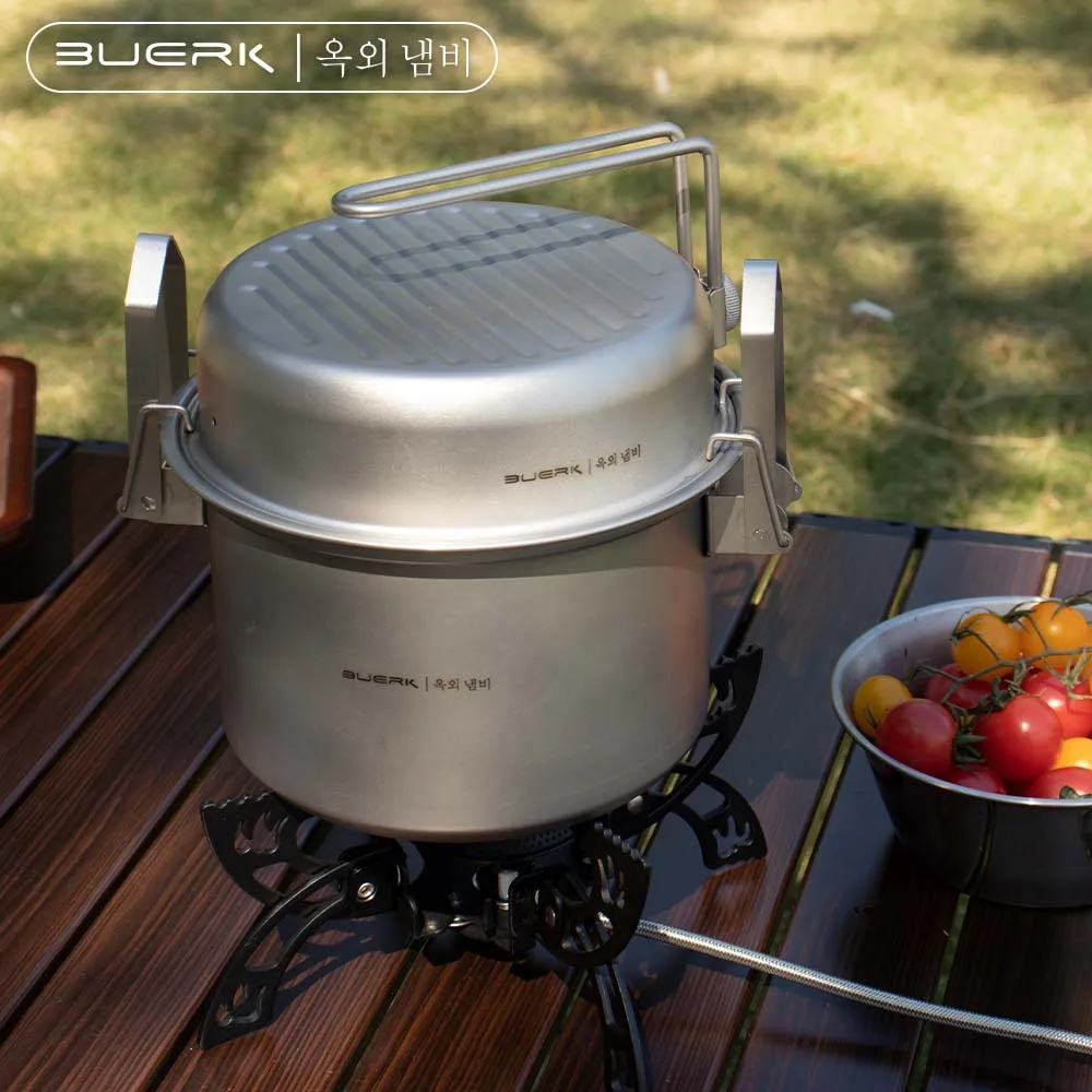 Outdoor Camping Multi Functional Steaming and Frying Pot Stewed Rice Cooking Tool 304 Stainless Steel Micro Pressure Cooker kitchen utensils camping cookware camping cookware set