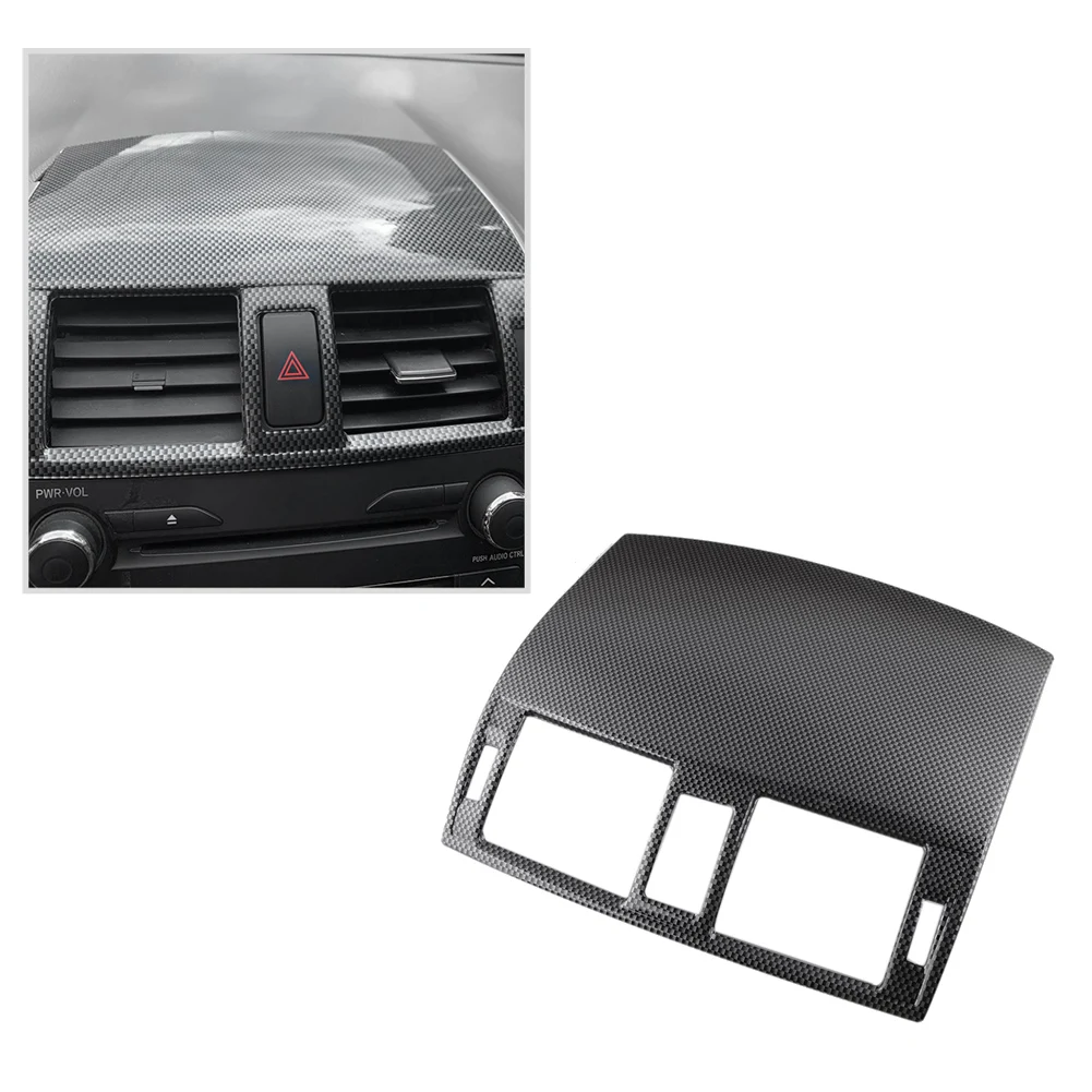 

Carbon Fiber Car Central Console Air Outlet Vent Cover Trim for 2007 2008 2009 2010 2011 2012 2013