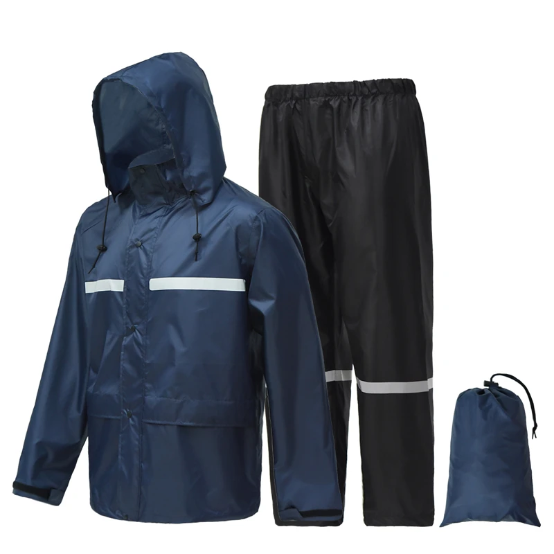 Motorcycle Rain Coat for Men Waterproof Lightweight Rain Gear Jacket Pants Hiking Fishing Rainsuit Motorcyclist Rider