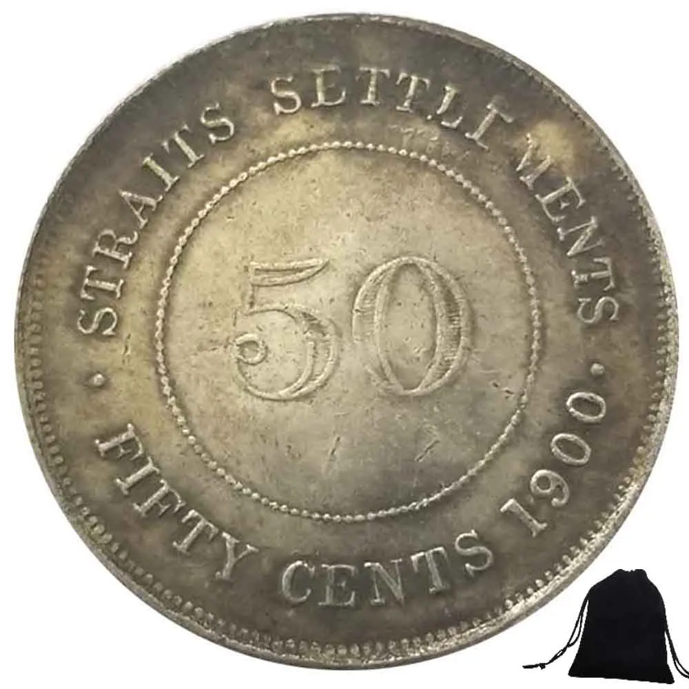 

Роскошная коллекция 1900, Канада, 50 центов, свобода, веселая парная художественная монета/ночной клуб, решение, монета/удачи, памятная карманная монета + подарочный пакет