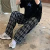 Summer/Winter Plaid Pants Men S-3XL Casual Straight Trousers for Male/Female Harajuku Hip-hop Pants 3