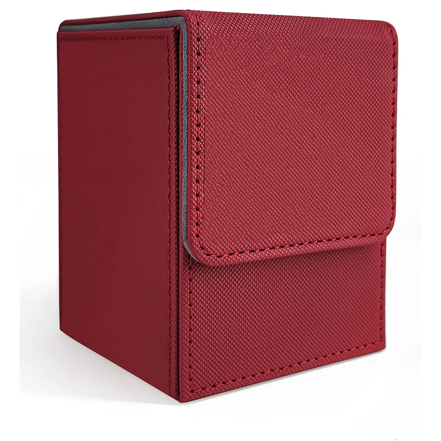 100+ Small Size Top-Loading Card Case Card Holder Deck Case Mtg Ptcg Yugioh Board Game TCG Box Deck Box :Red Color